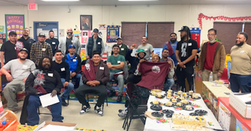 Over 20 fathers and father figures celebrate connecting with each other at OUSD's Lockwood Child Development Center